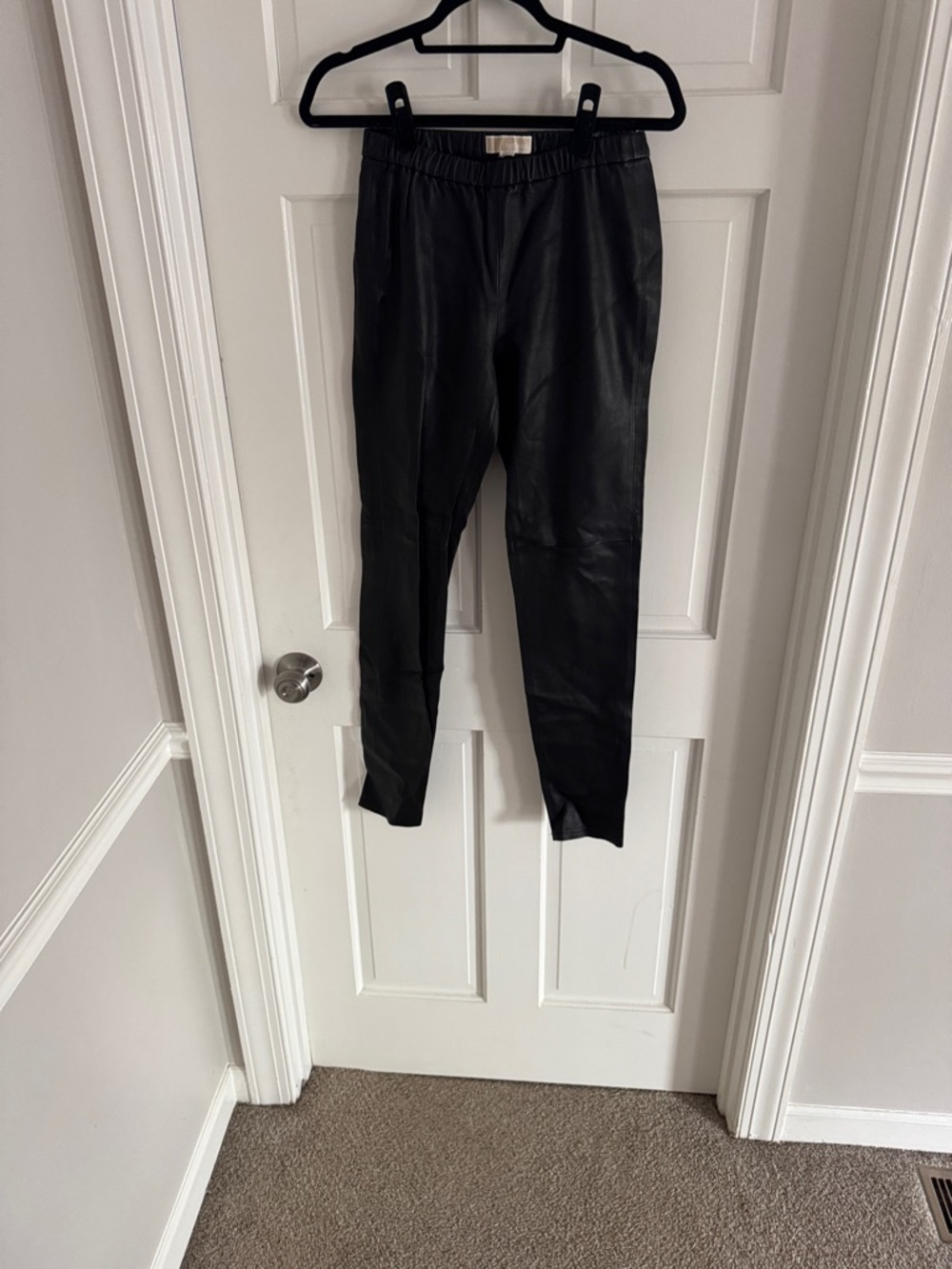 MICHAEL Michael Kors Black 100% real sheep skin Pants